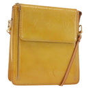 LOUIS VUITTON Monogram Vernis Motto Accessory Pouch Beige M91136 LV Auth INZ016-1
