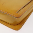 LOUIS VUITTON Monogram Vernis Motto Accessory Pouch Beige M91136 LV Auth INZ016-11