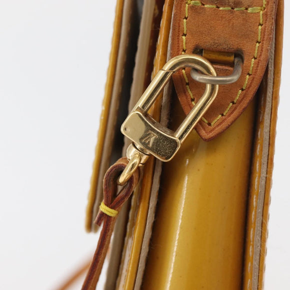 LOUIS VUITTON Monogram Vernis Motto Accessory Pouch Beige M91136 LV Auth INZ016