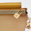 LOUIS VUITTON Monogram Vernis Motto Accessory Pouch Beige M91136 LV Auth INZ016-15