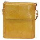 LOUIS VUITTON Monogram Vernis Motto Accessory Pouch Beige M91136 LV Auth INZ016-2