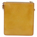 LOUIS VUITTON Monogram Vernis Motto Accessory Pouch Beige M91136 LV Auth INZ016-3