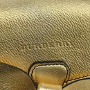 BURBERRY Shoulder Bag Leather Gold Auth INZ018A-17