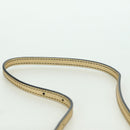 BURBERRY Shoulder Bag Leather Gold Auth INZ018A-8