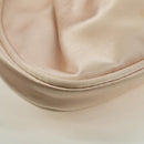 Salvatore Ferragamo Gancini Jeweled handle Pouch Satin Pink Auth INZ020A-16