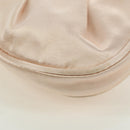Salvatore Ferragamo Gancini Jeweled handle Pouch Satin Pink Auth INZ020A-17