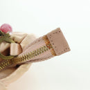 Salvatore Ferragamo Gancini Jeweled handle Pouch Satin Pink Auth INZ020A-10
