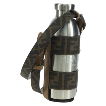 FENDI Zucca Canvas Bottle Holder 24Bottls Collaboration Black Auth INZ021M