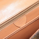 CELINE Macadam Canvas Handtasche PVC Leder Braun Gold Auth INZ026A-12