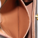 CELINE Macadam Canvas Handtasche PVC Leder Braun Gold Auth INZ026A-22