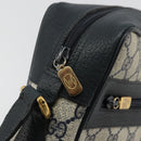 GUCCI GG Supreme Sherry Line Bag PVC Navy Gold Red 98 02 005 Auth INZ032-10