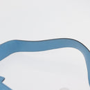 CELINE Shoulder Bag Leather Light Blue Gold Auth INZ033A-8