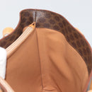 CELINE Macadam Canvas Tote Bag PVC Leather Brown Gold Auth INZ034A-18
