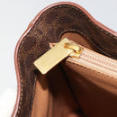CELINE Macadam Canvas Tote Bag PVC Leather Brown Gold Auth INZ034A-20