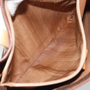 CELINE Macadam Canvas Tote Bag PVC Leather Brown Gold Auth INZ034A-11