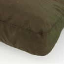 PRADA Shoulder Bag Nylon Khaki Silver Auth INZ035-16