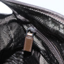 PRADA Shoulder Bag Nylon Khaki Silver Auth INZ035-23