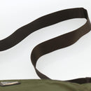 PRADA Shoulder Bag Nylon Khaki Silver Auth INZ035-8