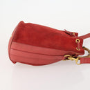 GUCCI Bamboo Shoulder Bag Suede 2way Red Gold 001 2865 1657 Auth INZ038-3