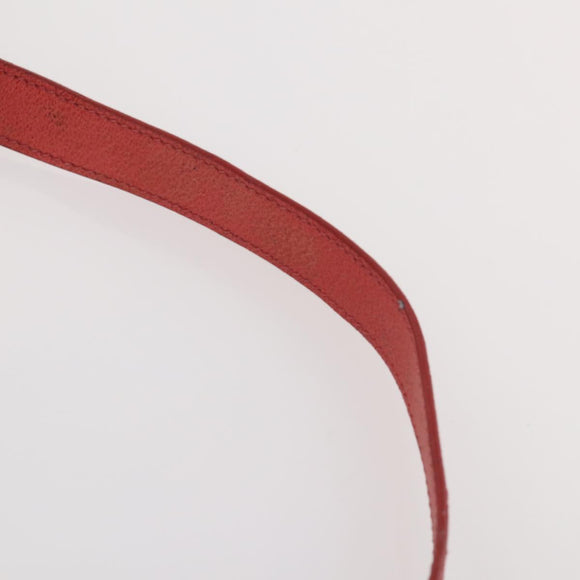 GUCCI Bamboo Shoulder Bag Suede 2way Red Gold 001 2865 1657 Auth INZ038
