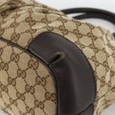 GUCCI GG Canvas Hand Bag Beige Gold 247902 Auth INZ039-15