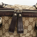 GUCCI GG Canvas Hand Bag Beige Gold 247902 Auth INZ039-10