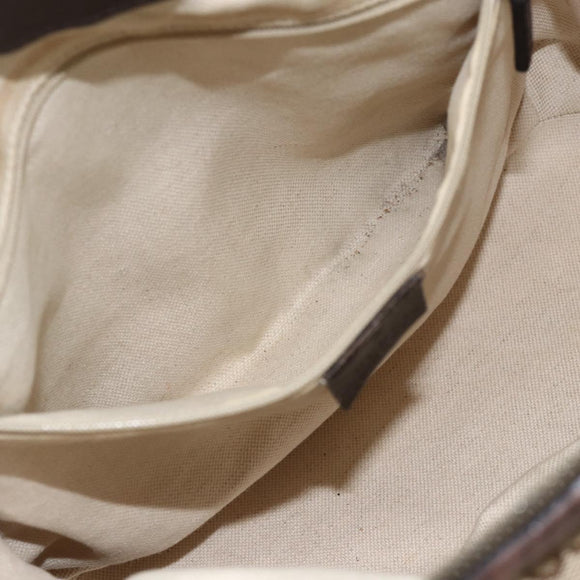 GUCCI GG Canvas Hand Bag Beige Gold 247902 Auth INZ039
