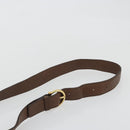 Salvatore Ferragamo Gancini Sofia Hand Bag Leather 2way Brown Gold Auth INZ040-15
