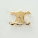 CELINE Tic Tac Toe Board Game Domino metal Gold Tone Auth INZ045SM-14