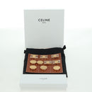 CELINE Tic Tac Toe Board Game Domino metal Gold Tone Auth INZ045SM-22