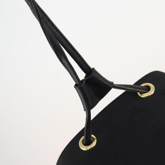 MCM Vicetos Logogram Backpack Canvas Black Gold Auth INZ047