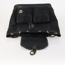 MCM Vicetos Logogram Backpack Canvas Black Gold Auth INZ047-20