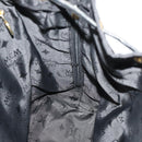 MCM Vicetos Logogram Backpack Canvas Black Gold Auth INZ047-23