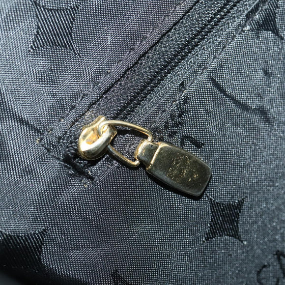 MCM Vicetos Logogram Backpack Canvas Black Gold Auth INZ047