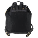 MCM Vicetos Logogram Backpack Canvas Black Gold Auth INZ047-3