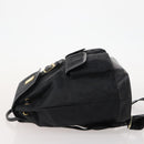 MCM Vicetos Logogram Backpack Canvas Black Gold Auth INZ047-5