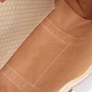 CELINE Macadam Canvas Tote Bag PVC Beige Gold Auth INZ048-11