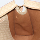 CELINE Macadam Canvas Tote Bag PVC Beige Gold Auth INZ048-20
