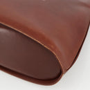Salvatore Ferragamo Gancini Hand Bag Leather 2way Brown Gold Auth INZ049-16