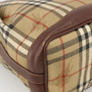 Burberrys Nova Check Shoulder Bag PVC Beige Auth INZ052-16