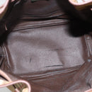 Burberrys Nova Check Shoulder Bag PVC Beige Auth INZ052-11