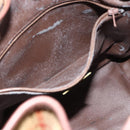Burberrys Nova Check Shoulder Bag PVC Beige Auth INZ052-12