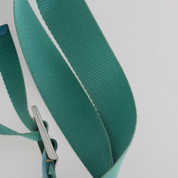 PRADA Backpack Nylon Light Blue Silver Auth INZ057
