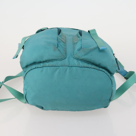 PRADA Backpack Nylon Light Blue Silver Auth INZ057