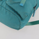 PRADA Backpack Nylon Light Blue Silver Auth INZ057-12