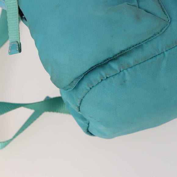 PRADA Backpack Nylon Light Blue Silver Auth INZ057