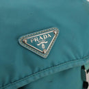 PRADA Backpack Nylon Light Blue Silver Auth INZ057-16