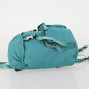 PRADA Backpack Nylon Light Blue Silver Auth INZ057-5