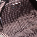 PRADA Shoulder Bag Nylon Khaki Silver Auth INZ058-10