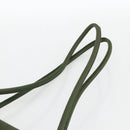 PRADA Tote Bag Nylon Khaki Silver Auth INZ059-8